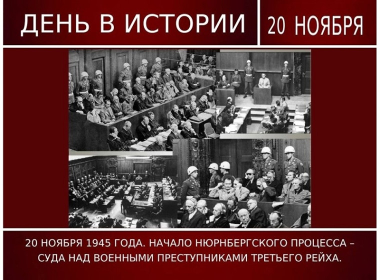 Начало Нюрнбергского процесса.